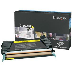 Lexmark toner gelb   C734A2YG