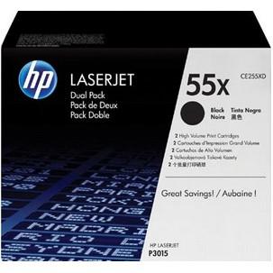 Hp toner schwarz 2x CE255XD