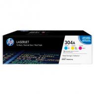 HP Toner 304A CYM Dreierpack (CF372AM)