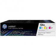 HP Toner 126A HV farbig Dreierpack (CF341A)