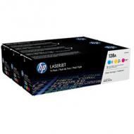 HP Toner 128A CYM Dreierpack (CF371AM)