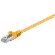Patch-kabel gesch. cat5e gelb   0,5m 2xrj45,sftp (68064)