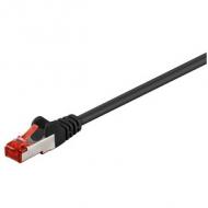Patch-kabel cat6 10,0m black   s / ftp 2xrj45, lsoh, cu (68694)