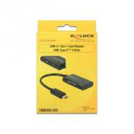 DELOCK USB 3.1 Gen 1 Card Reader USB Type-C Stecker 4 Slots (91740)