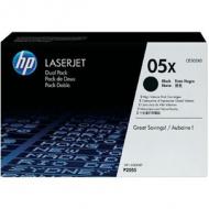 HP 05XD original Laserjet Toner cartridge CE505XD schwarz high capacity 2 x 6.500 pages 2-pack (CE505XD)