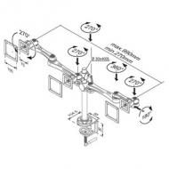 Neomounts by newstar tis 10"-30" 2tft 6gelenke sil. max.15kg (fpma-d930d)