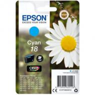EPSON 18 Tinte cyan Standardkapazität 3.3ml 180 Seiten 1-pack blister ohne Alarm (C13T18024012)
