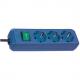 Symbolbild: Steckdosenleiste Eco-Line, blau 1152300015