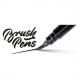 Brush Pen Pinselstift, grau GFKP3-AO