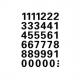 (6) Zahlen-Sticker, 33 mm 4159
