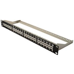 19" Modular Patch Panel Kat. 6A, schwarz DN-91424