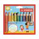 Multitalentstift woody 3 in 1, 6er Karton-Etui inkl. Spitzer 880/6