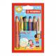 Multitalentstift woody 3 in 1, 6er Karton-Etui inkl. Spitzer 880/6