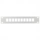 10" Keystone Patch Panel, lichtgrau  ACT108