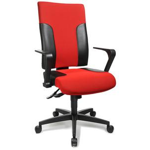 Bürodrehstuhl "Two 20", rot / schwarz TF200 S101