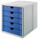 Schubladenbox KARMA, grau/blau 14508-13