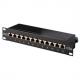 10" Patch Panel, Kat. 5e, geschirmt, 12 Port DN-91508S