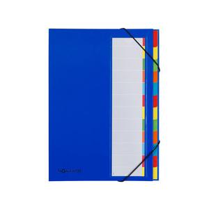 Ordnungsmappe DESKORGANIZER Color, 12-teilig, blau 44171-02