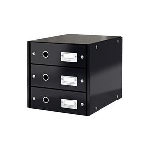 Schubladenbox Click & Store WOW, schwarz 6048-00-95