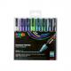 Pigmentmarker POSCA PC-5M, 8er Etui, standard Farben PC5M/8 METAL 09