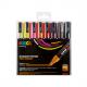 Pigmentmarker POSCA PC-5M, 8er Etui, standard Farben PC5M/8 METAL 09