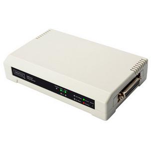Desktop Fast Ethernet Printserver, 2 x USB + 1 x parallel DN-13006-1