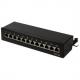 Desktop Patch Panel Kat.6A, Klasse EA, 12-Port, schwarz  NP0019