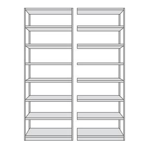 1) Grund-Regal / 2) Anbau-Regal 50950211