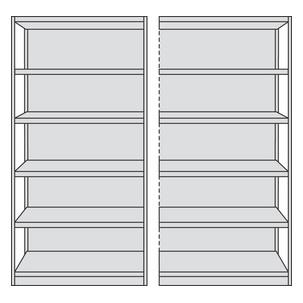 1) Grund-Regal / 2) Anbau-Regal 50951211