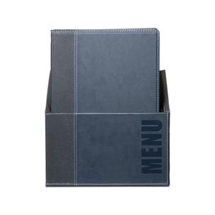 Speisekarten-Mappe TRENDY, schwarz - in Aufbewahrungs-Box MC-BOX-TRA4-BL