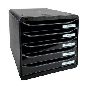 Schubladenbox BIG-BOX PLUS, schwarz / schwarz glänzend 3097218D