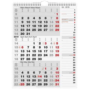 Wandkalender "3-Monatskalender Kombi Planer 3" 7033330005