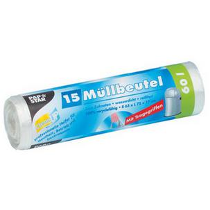 Mülleimerbeutel HDPE, mit Tragegriff  12079