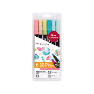 Doppelfasermaler "DUAL BRUSH PEN ABT", 6er-Set Candy Colours ABT-6P-4