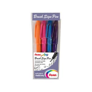 Kalligrafie-Set Sign Pen Brush Colour SES15-4COL