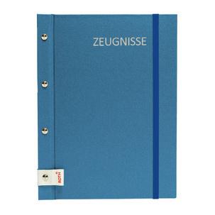 Zeugnismappe Metallium, blau 88566