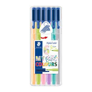 Fasermaler triplus color "MY pastel COLOURS", 6er Etui 323SB6CS01