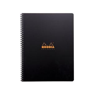 Symbolbild: Collegeblock "Office Note Book", liniert, schwarz 119901C