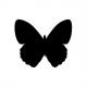 Symbolbild: Anwendung Kreidetafel SILHOUETTE "Schmetterling" FB-BUTTERFLY
