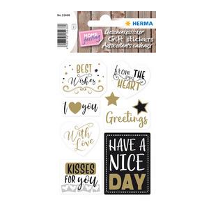 Geschenkeetiketten HOME "Best Wishes" 15468