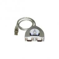 LINDY USB RS232 Konverter 2 Port. Liefert zwei RS232-Ports mit 9poligem Stecker, FTDI-Chip (42889)