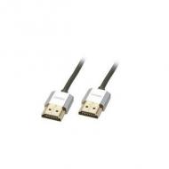 LINDY CROMO Slim HDMI High Speed A / A Kabel, 1m mit Ethernet (41671)