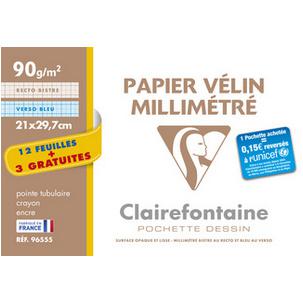 Millimeterpapier, DIN A4, in Sammelmappe - Aktionspack 96555C