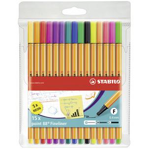 Fineliner point88®, 15er Neon-Etui 8815-1