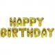 Folienballon-Set "Happy Birthday", gold 86800