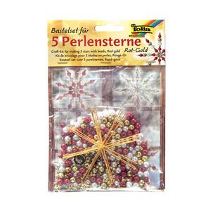 Perlensterne-Set "Rot-Gold" 12520