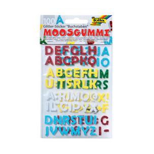 Moosgummi Glitter-Sticker "Buchstaben" 23796