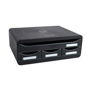 Schubladenbox TOOLBOX MINI, schwarz / schwarz 319714D