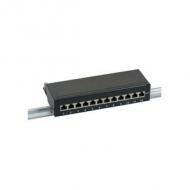 Efb mini-patchpanel stp 12xrj45 cat.6a,10" 1he,schwarz (37736sw.12)