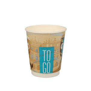 Hartpapier-Kaffeebecher "To Go", 0,2 l 84866